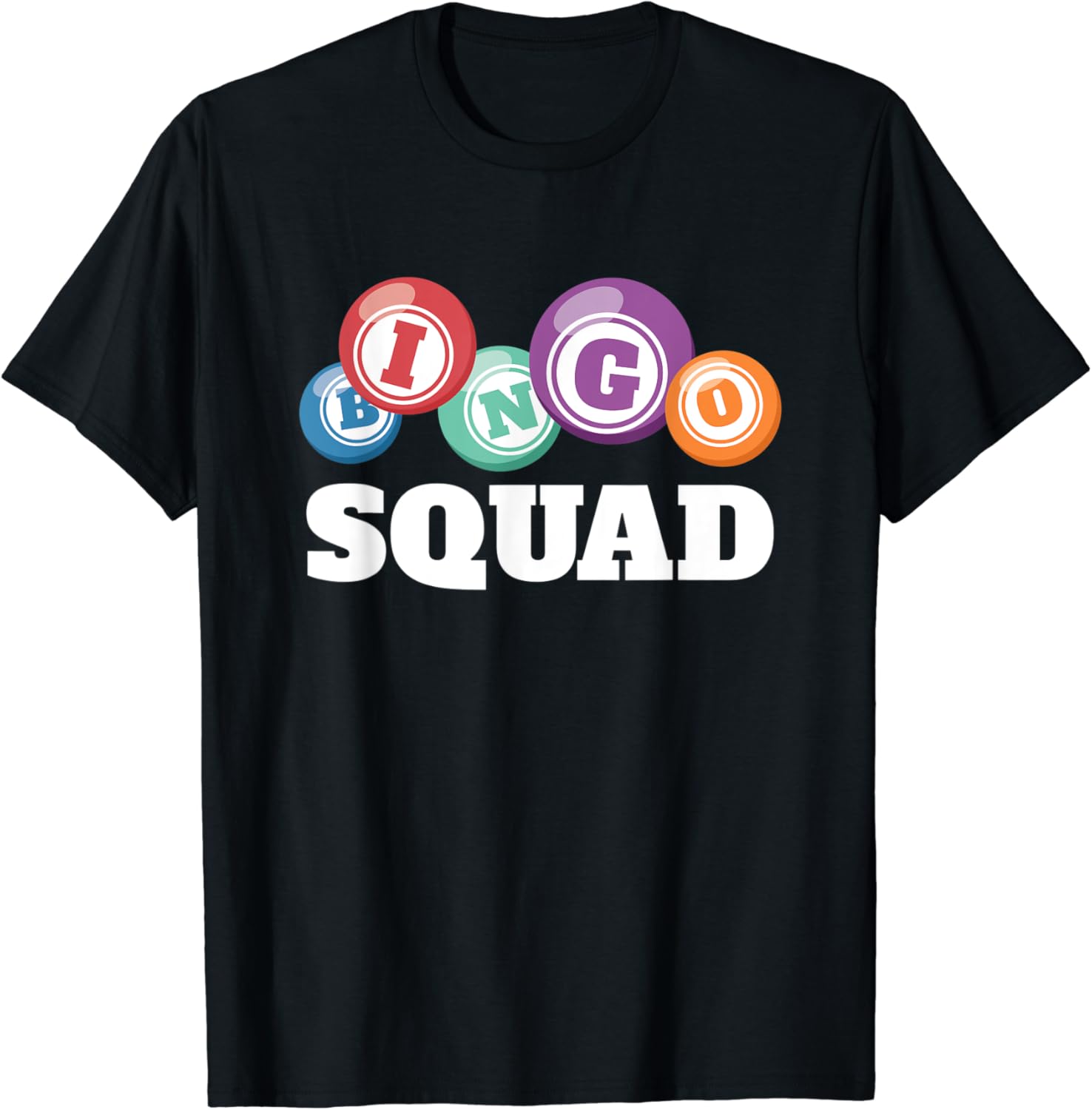 Bingo Squad Player Balls Gambling Gift Lucky Number TShirt Amazon